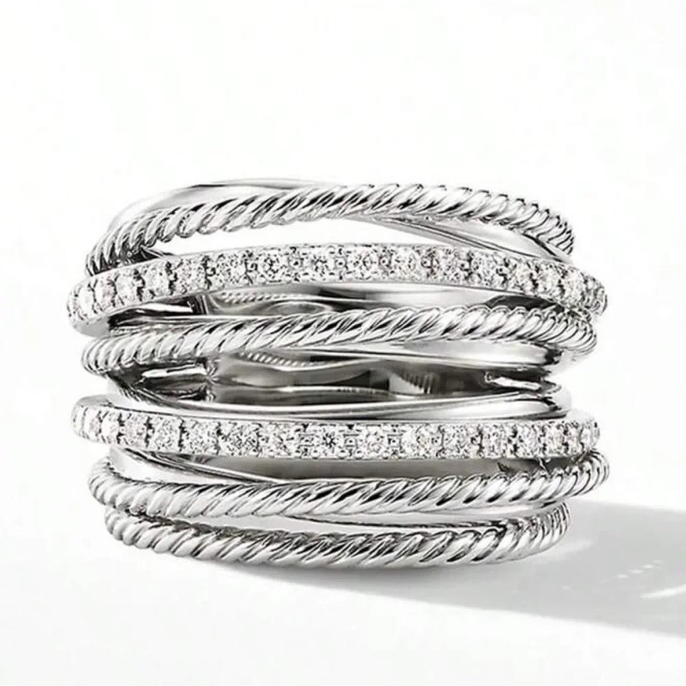 925 WEDDING BRIDAL ENGAGEMENT RING LIVE SHOW
